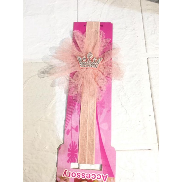 HG02 Headband Bandana Glossy Mahkota Kecil Bayi 15cm