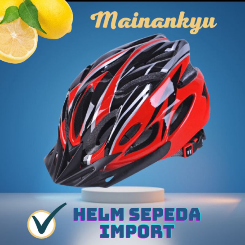 (MAINANKYU) TaffSPORT Helm Sepeda Bicycle Road Bike Helmet EPS Foam PVC Shell - PHMAX WX022 - Red