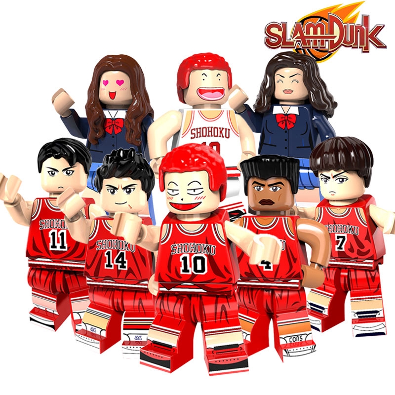 8pcs Slam  Dunk master building block toys cherry tree 