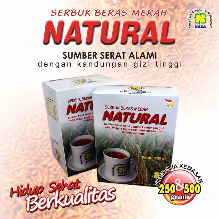 

Serbuk Beras Merah Natural Original NASA ISI 250gr dan 500gr Obat herbal, Minuman Herbal Alami