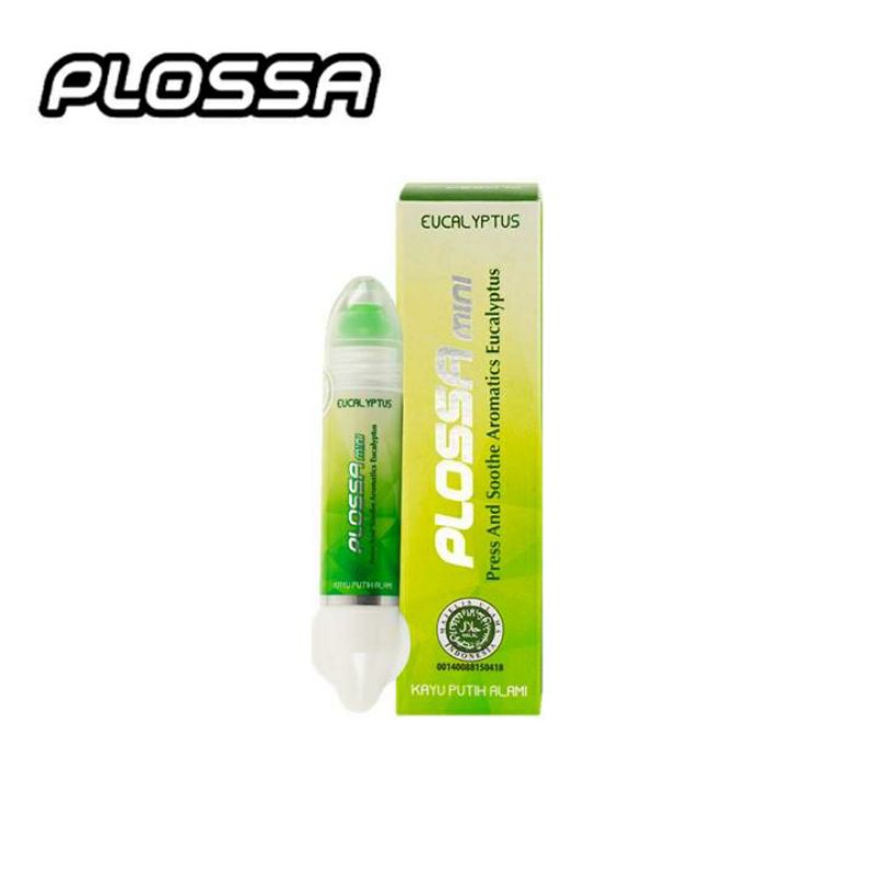 Plossa Minyak Angin Aromatherapy 5ml/ Plossa Redhot Merah/ Plossa Eucalyptus Hijau Plosa Plossa Inhaler 2in1 Roll On