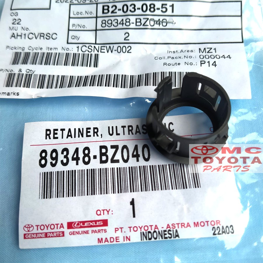 Cover Tutup Ring Sensor Mundur Parkir Agya Ayla Calya 89348-BZ040