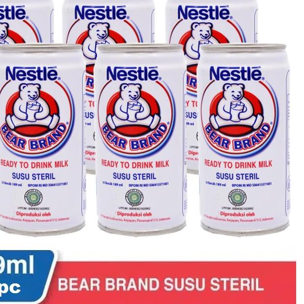 

Terbaru|SQ17|Susu Steril Susu Beruang Bear Brand 189 ml - (1 PAKET ISI 6 KALENG)