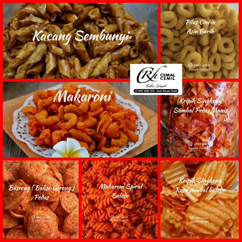 

Aneka Snack/Cemilan serba 5.000| Basreng | Makaroni | Keripik singkong | Kacang sembunyi | Pilus cincin | Stik bawang | Pang-pang