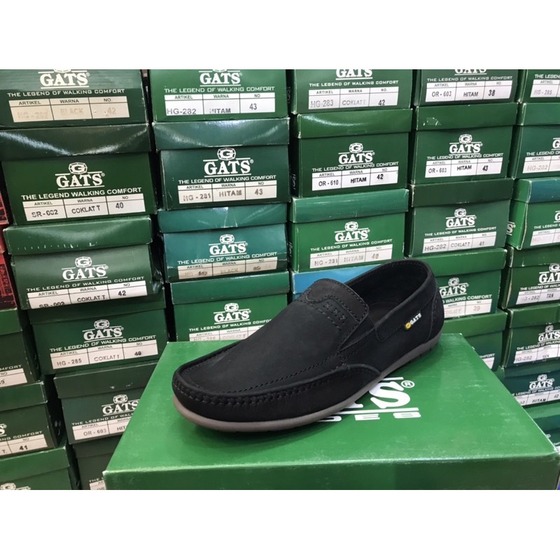Sepatu Pria Slip On Gats Model Baru Paling Murah Original Art Hk0002 Warna Hitam