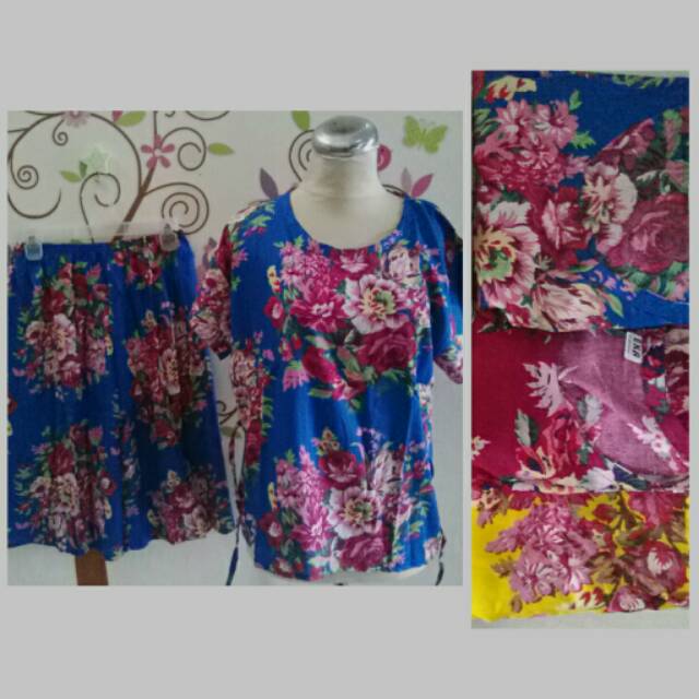 Setelan pendek dewasa /setelan bali / baju bali