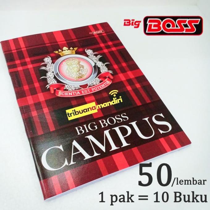 

Office & Stationery | Buku Tulis | Buku Tulis Big Boss/Campus 50 Lembar 1Pak/10Buku Grosir | Best Seller