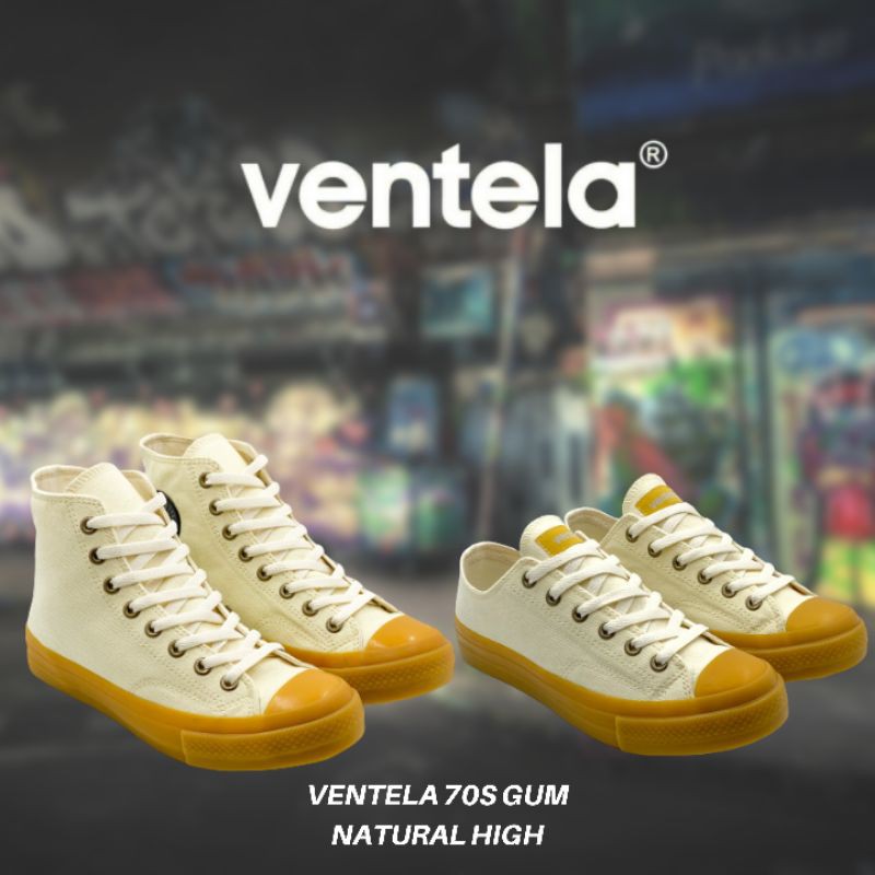 SEPATU VENTELA BTS 70S GUM WHITE NATURAL GUM SEPATU VANTELA ORIGINAL SEPATU CANVAS SEPATU CANVAS