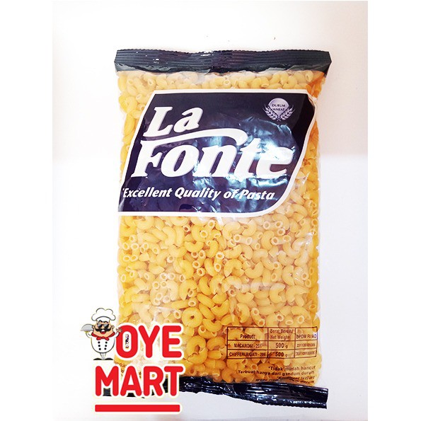 LA FONTE PASTA MACARONI CHIFERI RIGATI N0.206 500GR / PASTA