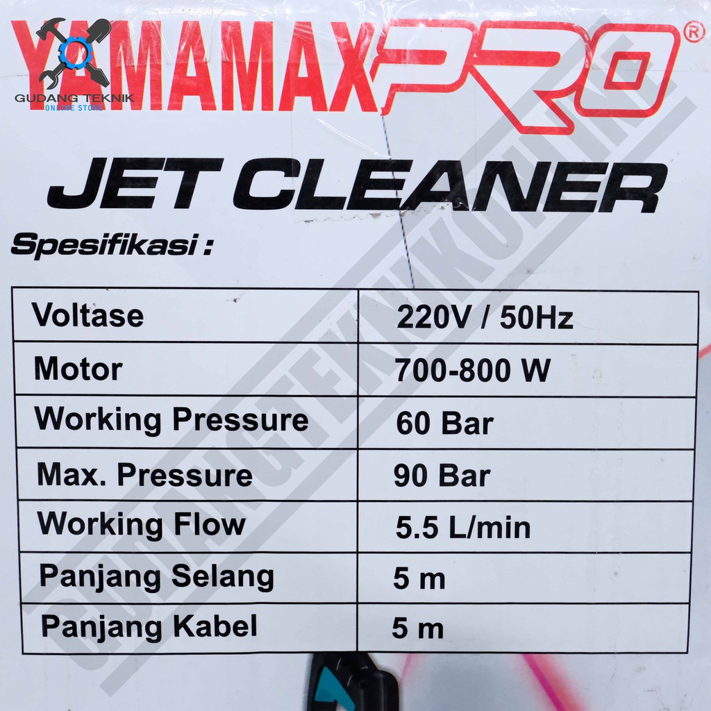 Jet Cleaner Yamamax Pro Jet 80 - Mesin Cuci Steam Motor Mobil Yamamax