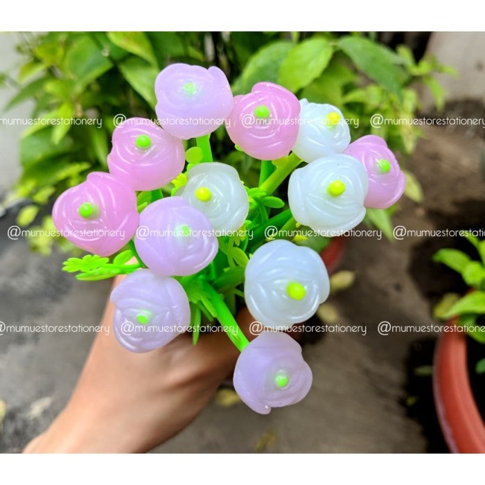

Hot Sale Pen Berubah Warna Rose 12Pcs / Changing Color Pen Flower Hemat