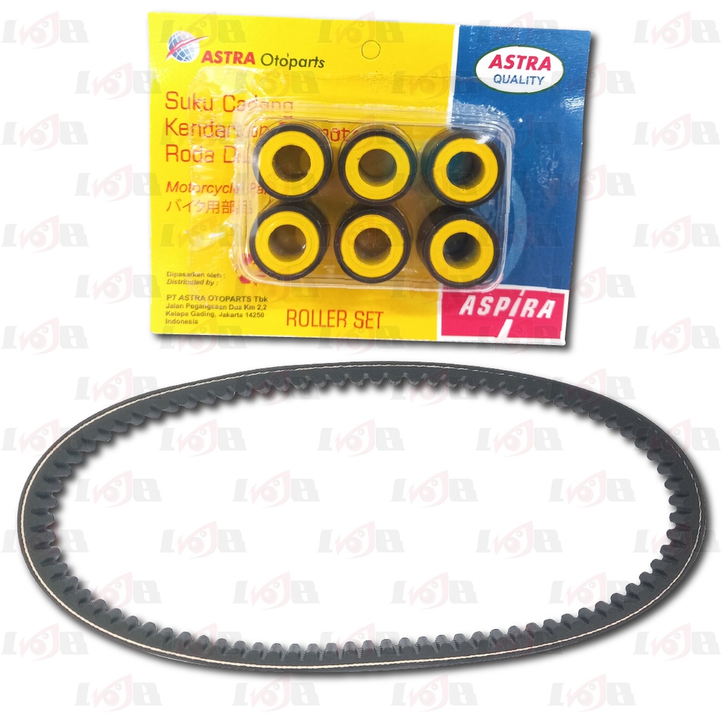 ASPIRA Paket Vbelt Roller Vario 125 FI Techno Vanbelt Cvt Matic KZR Motor Honda