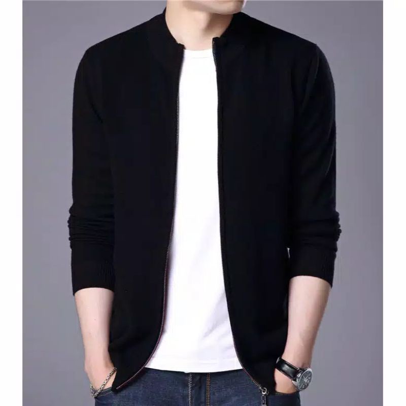 JAKET BOMBER SWEATER ZIPPER HOODIE RESLETING KATUN FLEECE GRAMASI