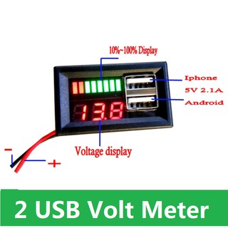 Display Volt Meter Indikator Level Baterai Aki Accu