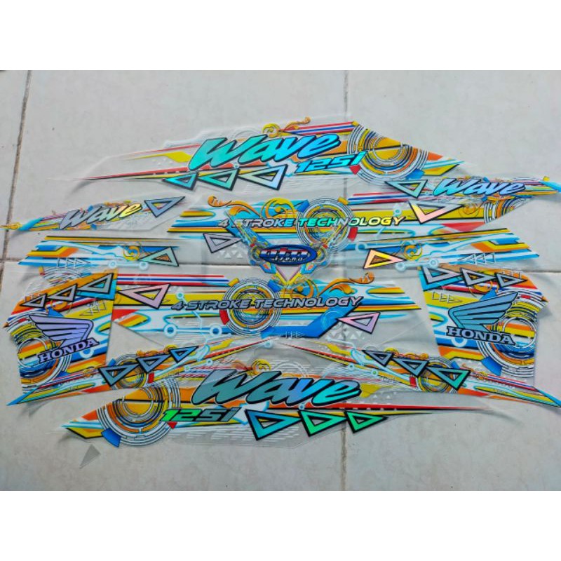 striping supra x wave 125 transfaran hologram