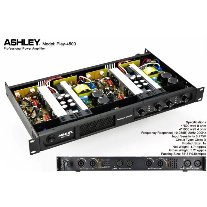 Power 4 Channel Ashley Play 4500 Play4500 Original -