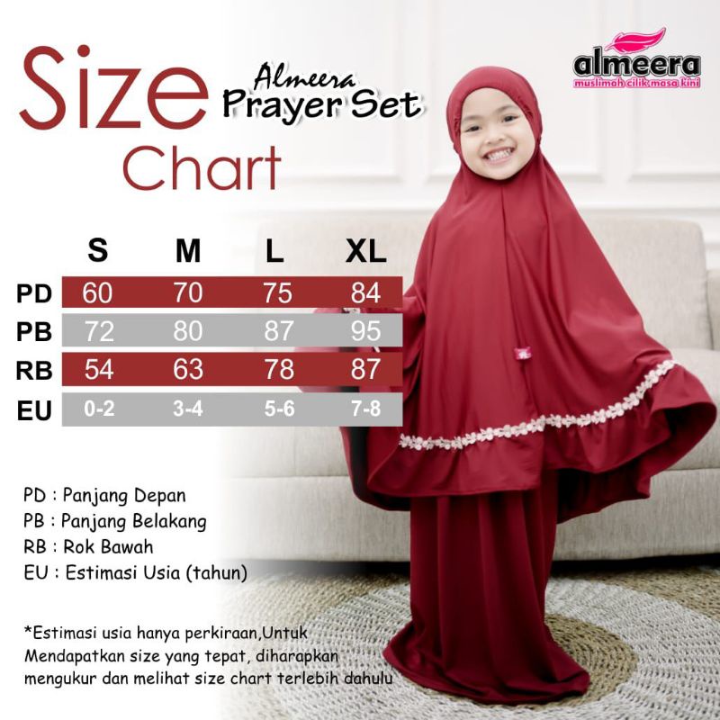 Afsheenastore Mukena Almeera Prayer Set