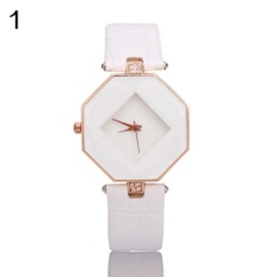 Mairu 541727 Jam Tangan Wanita Fashion Faux Leather Luxury Women Analog Quartz