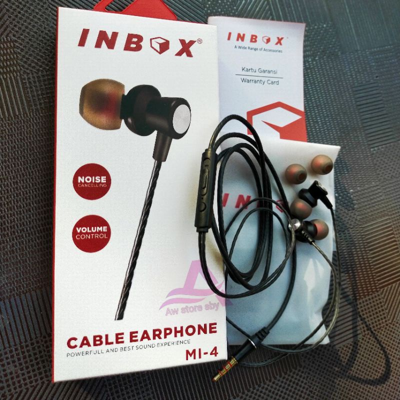 Headset Ultra Bass INBOX Earphone Super Mega Bass Original INBOX