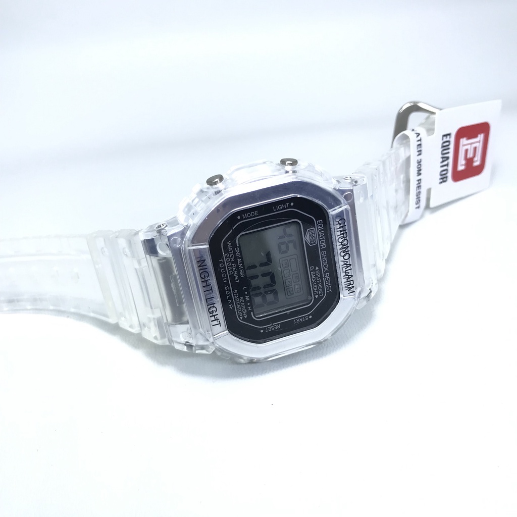 Jam Tangan Sport Fashion Pria Equator White Water resistant Unisex