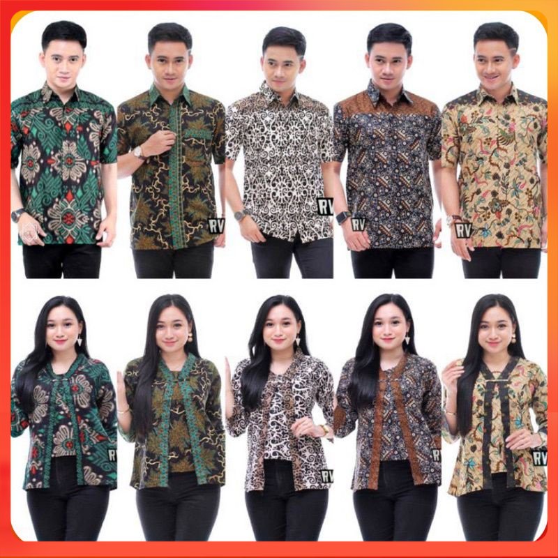 [ COD ] Maura Couple - Sania Ruffel Batik Couple PRADA Ndoro Jowo Garansi Termurah Shopee -  queen