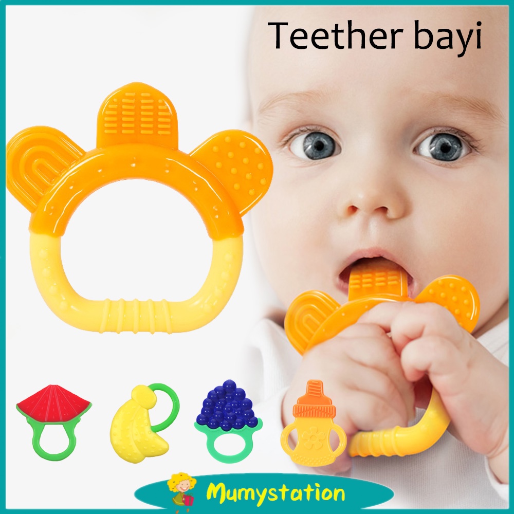 Mumystation Teether buah bayi /Gigitan bayi  Bahan silikon BPA Free