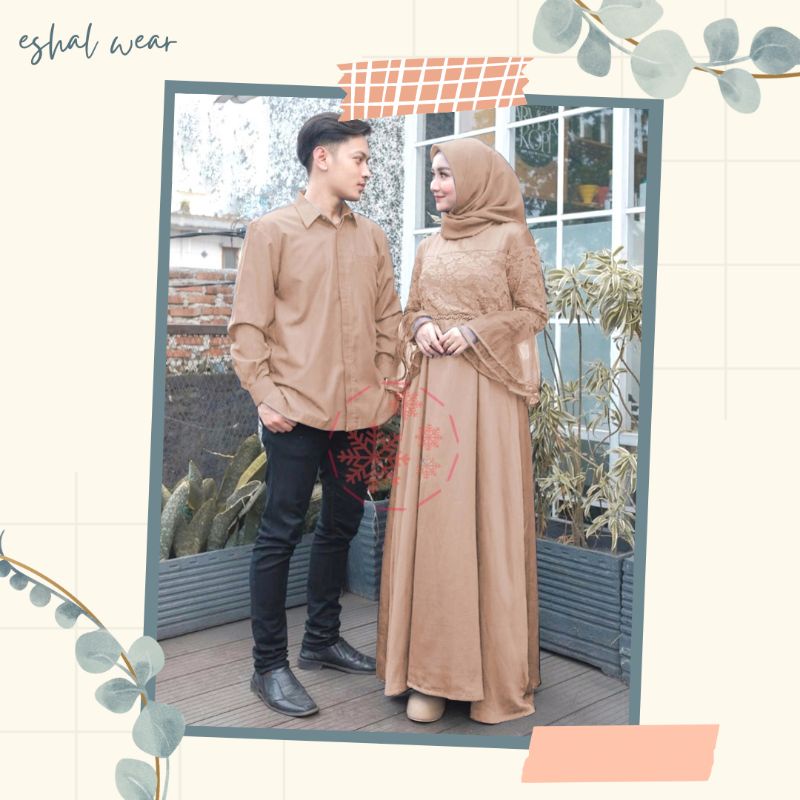 Pakaian Kondangan Couple Baju Pesta Gamin Pesta Gamis Brukat Gamis Brukat Couple Dress Pesta Baju Se