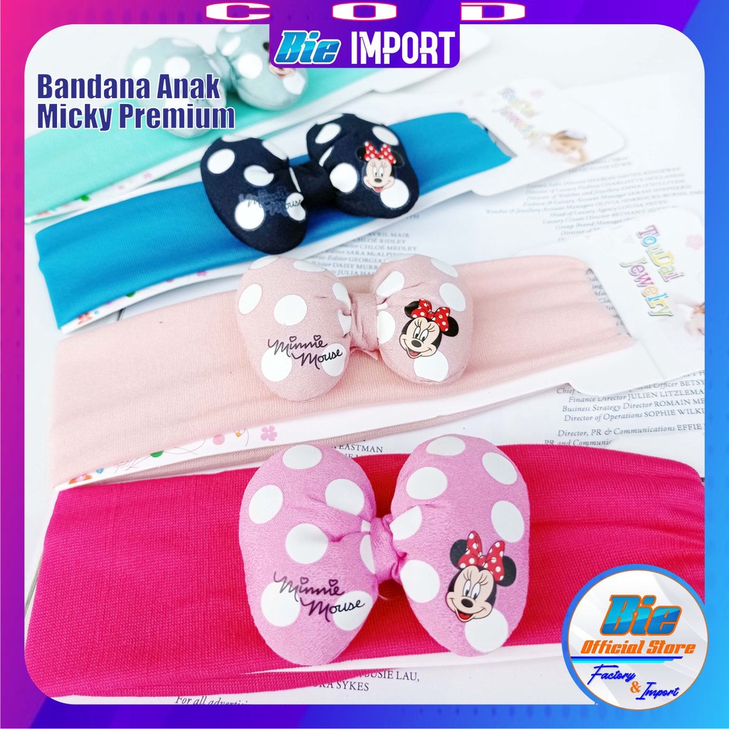 Bandana Anak Korea Kain Elastis Premium Impor Best Seller