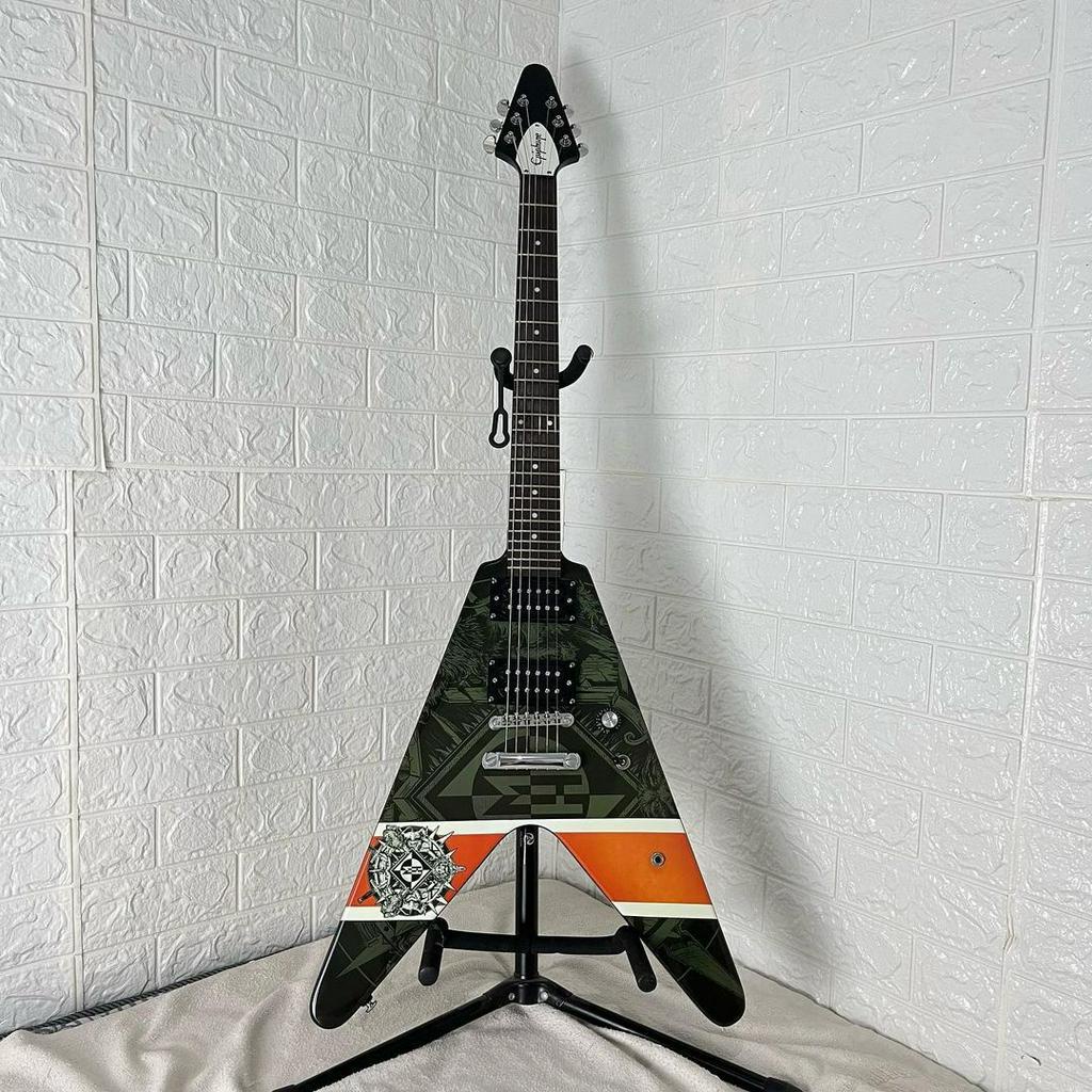 442/500 Epiphone Limited Edition Robb Flynn Flying V n fender gibson