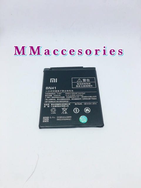 BATTERY BATERAI XIAOMI REDMI NOTE 4 BN41 BN-41 ORIGINAL 99