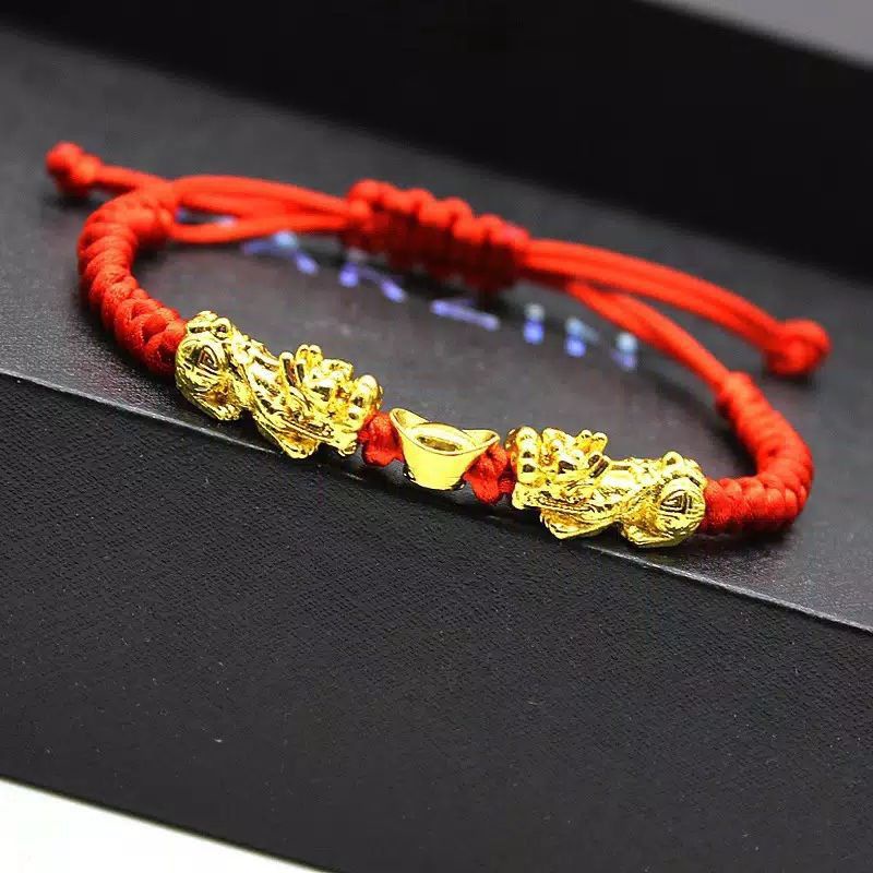 GELANG TALI MERAH MOTIF NAGA 2