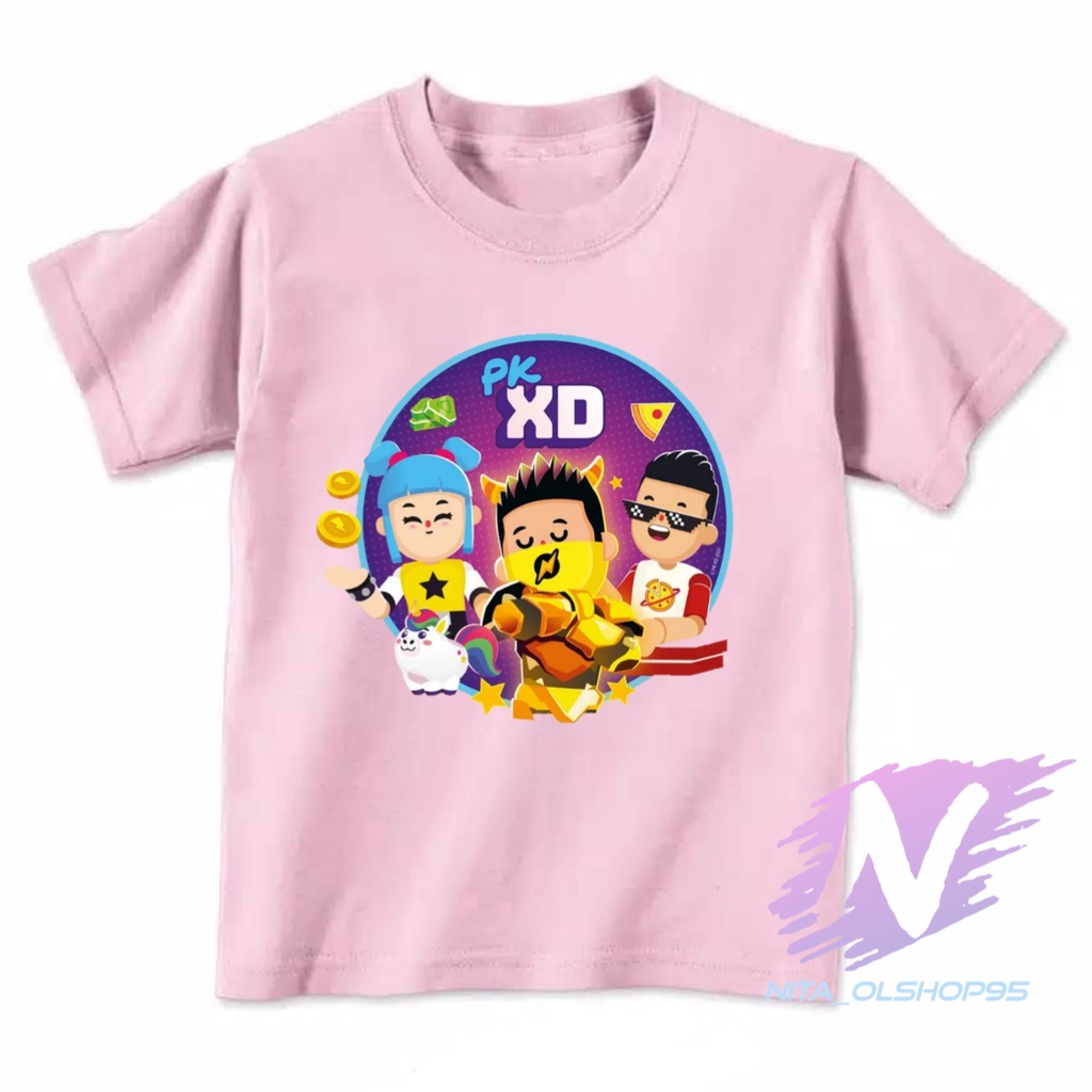 KAOS PK XD TERBARU BERMAIN DENGAN TEMAN BAJU KAOS ANAK PKXD TERBARU