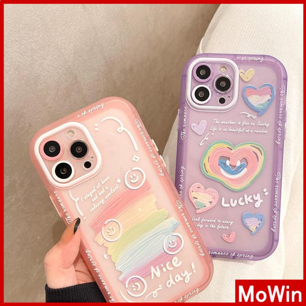 iPhone Case Silicone Soft Case Clear Case Fluorescent Color Airbag Shockproof Protection Camera Heart Cute Compatible For iPhone 11 Pro Max 13 Pro Max 12 Pro Max 7Plus xr XS Max