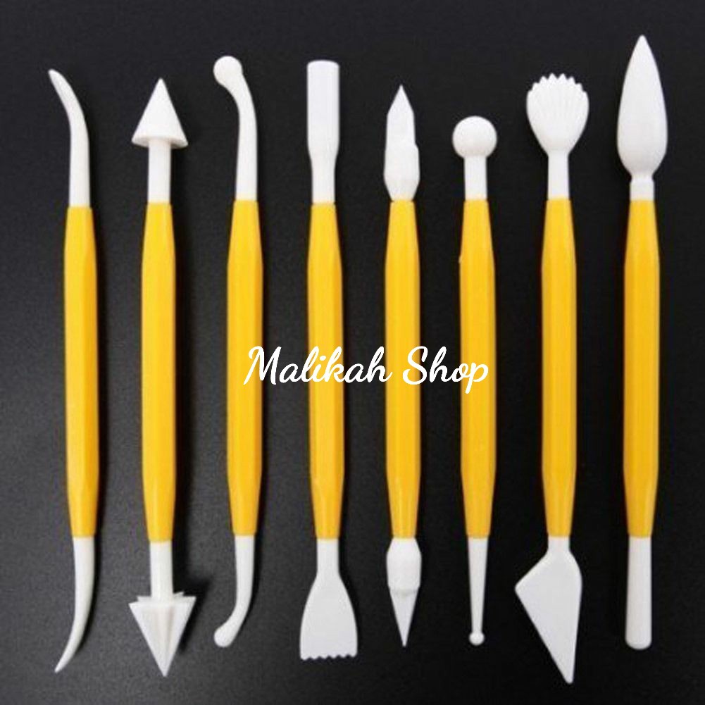 Fondant Modelling Tools 8 pcs / Alat Icing Clay Fondant