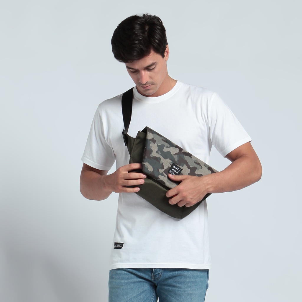 ANT Project Sling Bag Pria Distro Original Tahan Air Camo