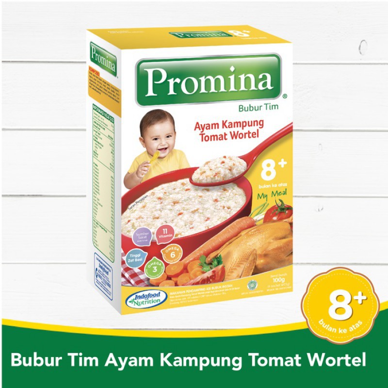 Promina Bubur Tim Ayam Kampung Tomat Wotel 8m+ - 100gr