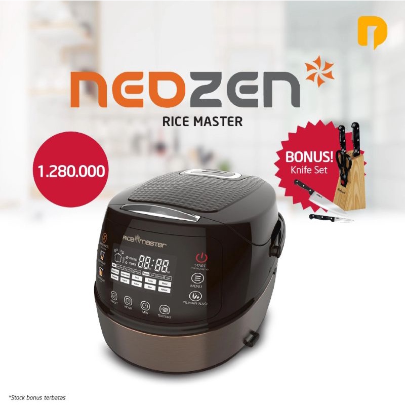 Bonus Set Pisau Neozen Rice Cooker Master Kapasitas 12 Liter