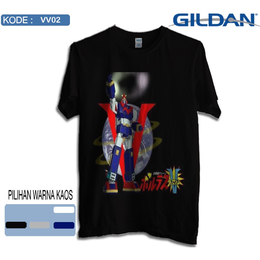 Kaos the voltes v anime original gildan softstyle vv02