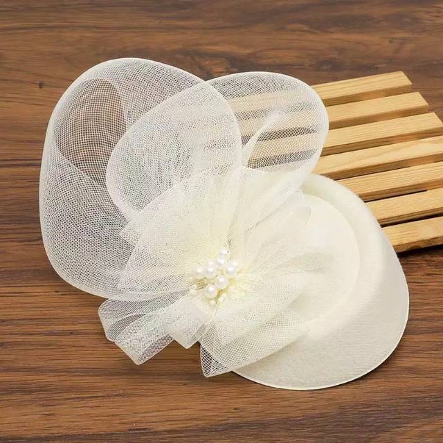 Wedding hat fascinator topi jaring pernikahan