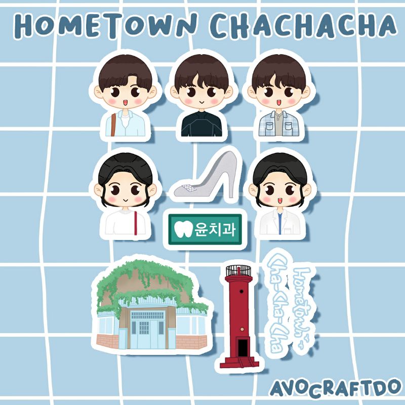 [ AVOCRAFTDO ] Sticker Kdrama Hometown Chachacha