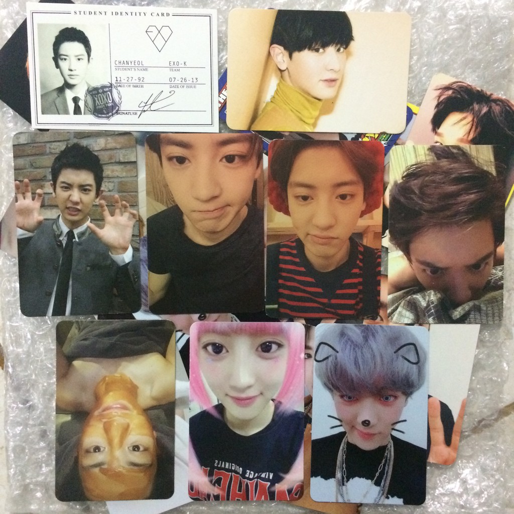 [WTS WTT]EXO CHANYEOL PHOTOCARD FROM OFFICIAL ALBUM GROWL XOXO FOR LIFE EXODUS LOTTO