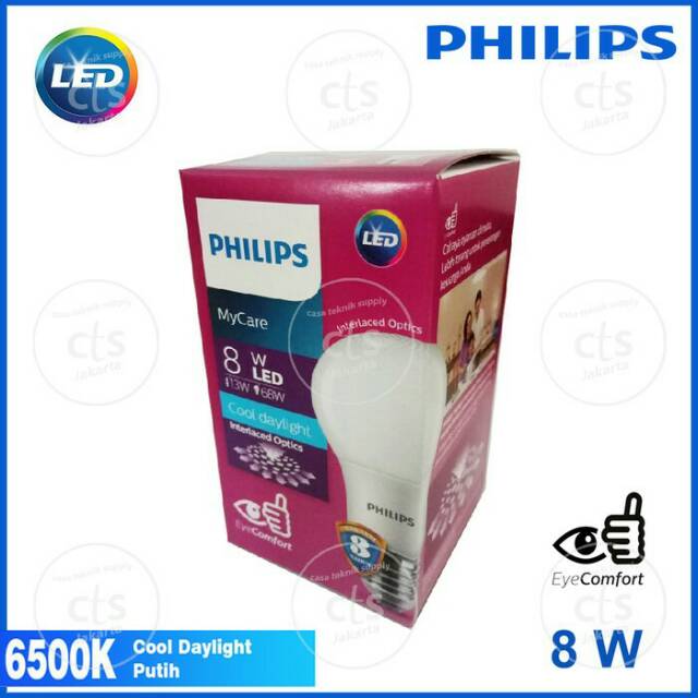 Lampu LED philips 8watt Bulb LED 8w putih