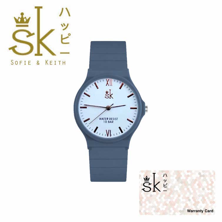 SK - Jam Tangan Water Resistant Pria &amp; Wanita Fashion Strap Rubber ( Group ) SK_131