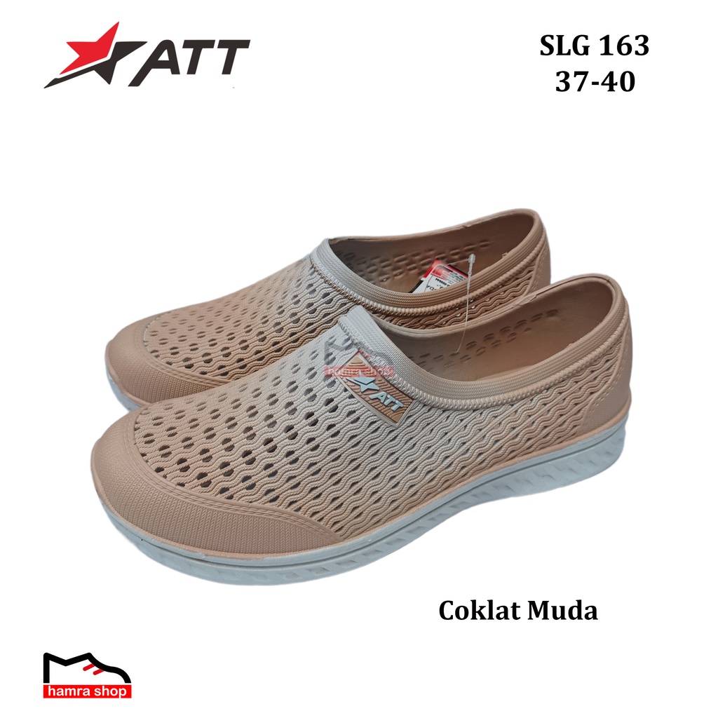 ATT SLG 163 Sepatu Slip On Karet untuk Wanita Dewasa dan Remaja