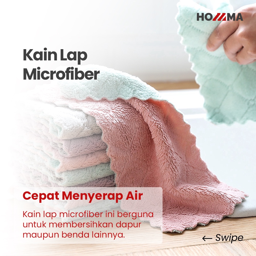 Kain Lap Microfiber Lap Dapur Cepat Menyerap Air