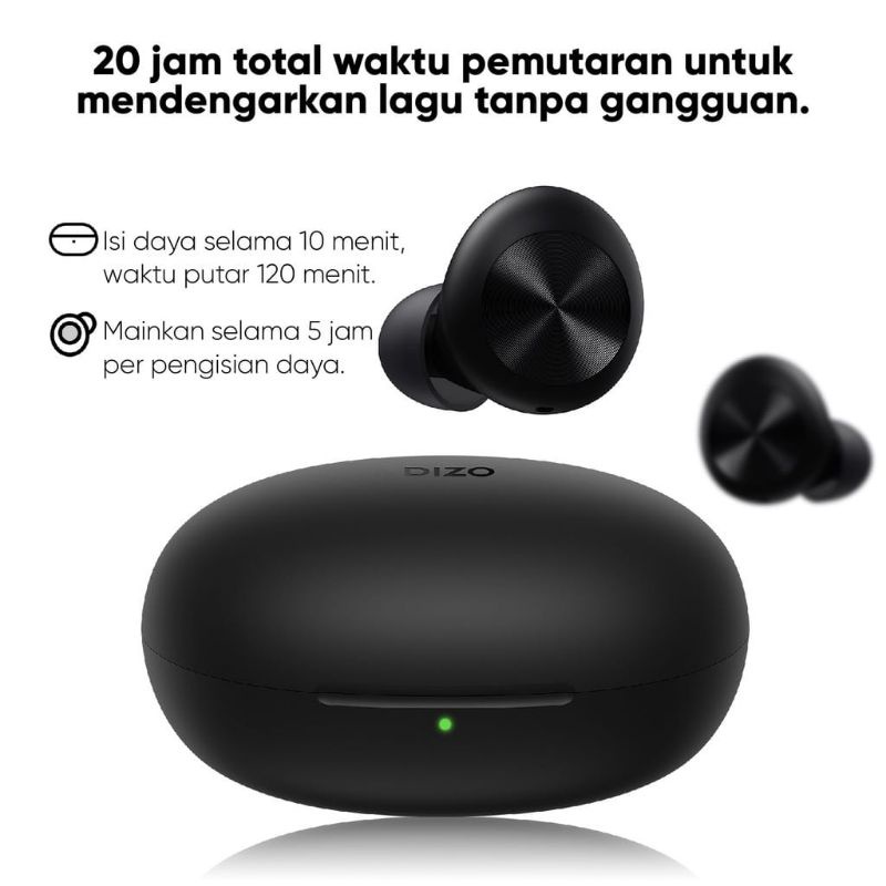 DIZO by realme TechLife GoPods D TWS Environment Noise Cancelation ( ENC )