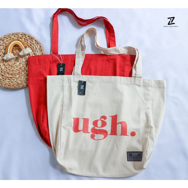 Tote Bag UGH Tas Tote Kanvas Motif