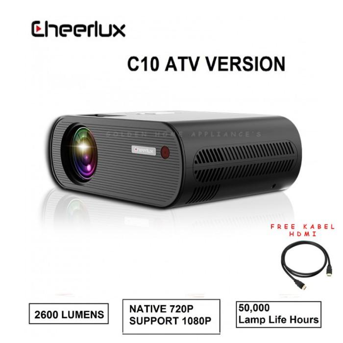 

Irled | Mini Proyektor Cheerlux C10 2600 Lumens Atv Tuner 720 P Support 1080P