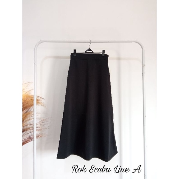 Rok Scuba Premium Line A panjang Formal Look Skirt Scuba