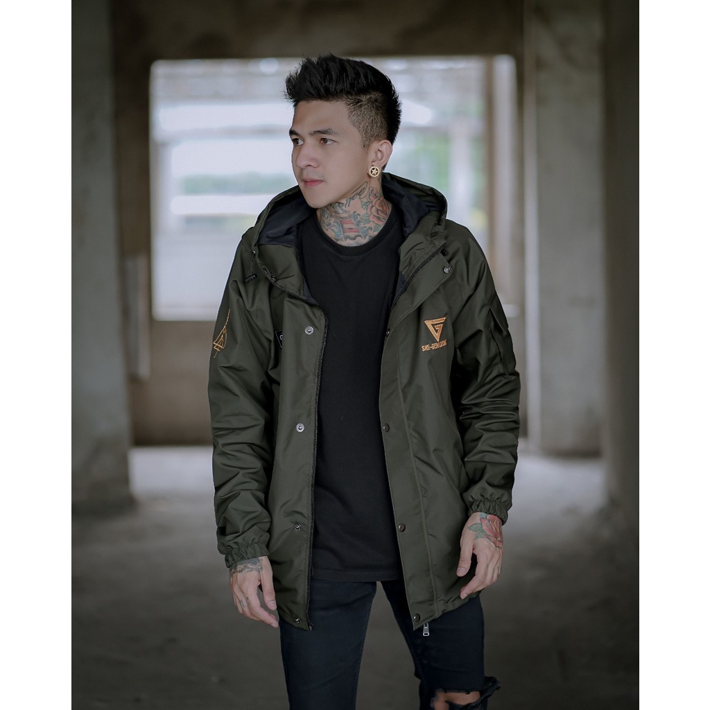 JAKET PRIA - JAKET PARASUT CASUAL SALVIO HEXIA - JAKET PARASUT PRIA - JAKET PRIA PARASUT - JAKET WP-Casual GNS Hijau New